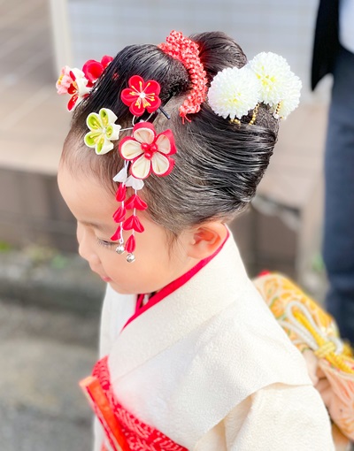 ヘアサロンメニューのヘアセット和装ホバー